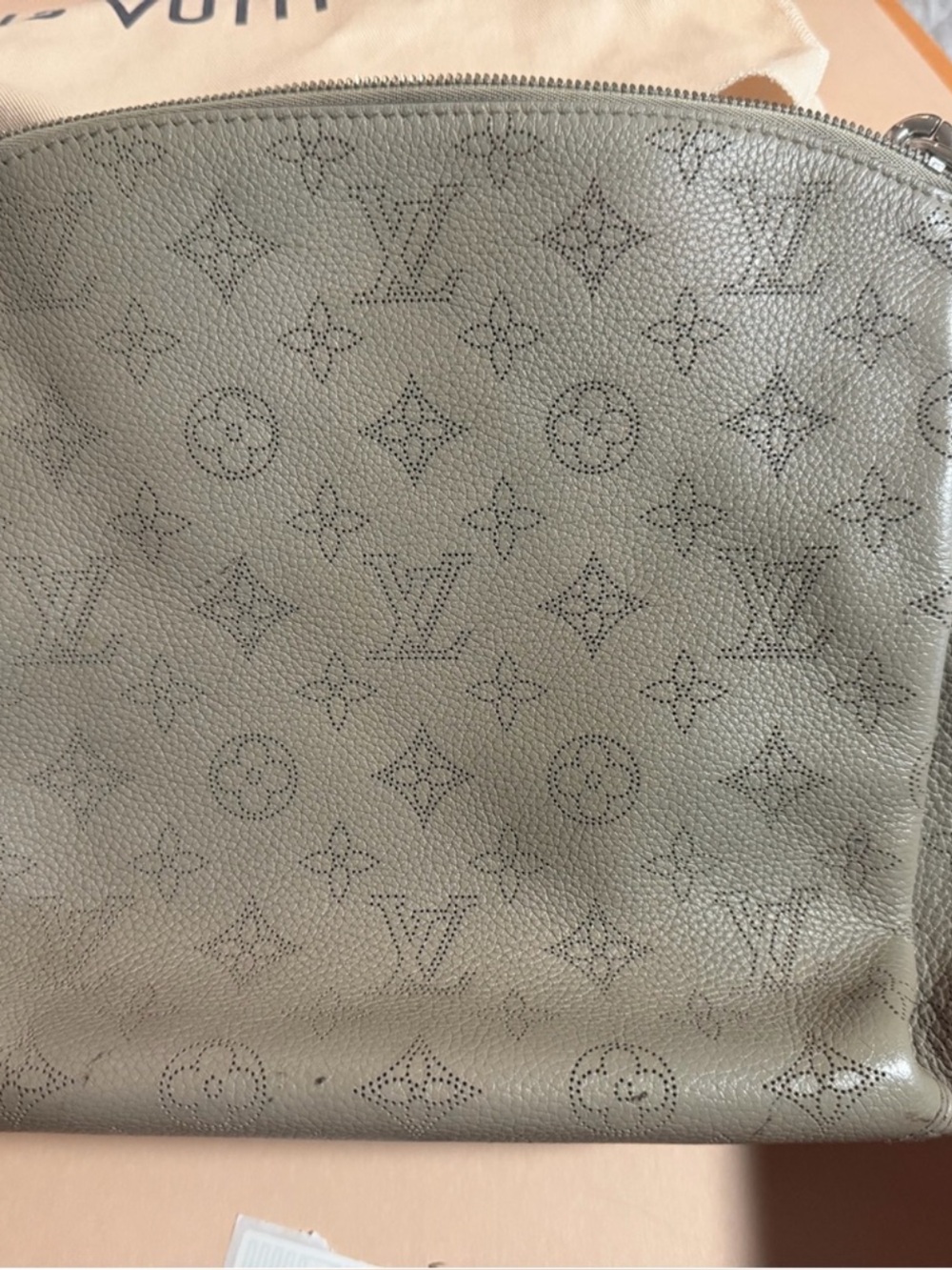 Authentic Louis Vuitton beige  Perforated Monogram Shoulder Bag